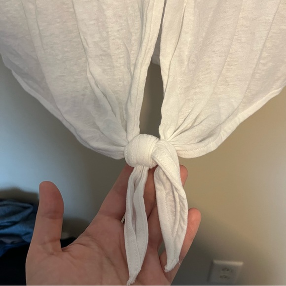 SOLD J. Crew Cropped Tie Back Tee - Picture 4 of 6